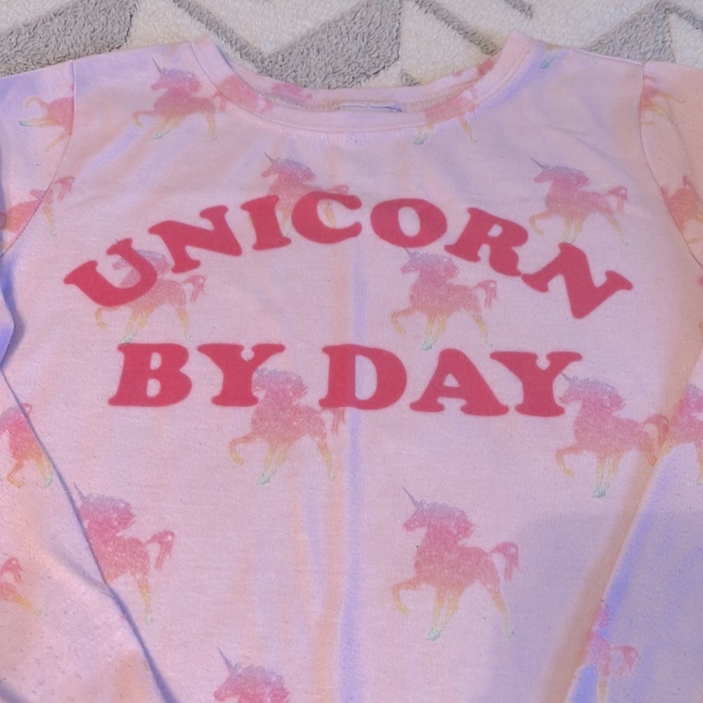 Girls (10/12) The Children’s Place Pink “Unicorn By Day” Pajama Set